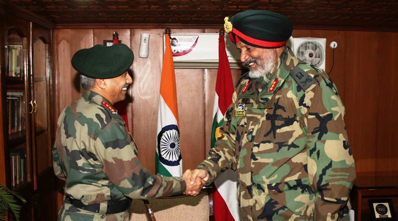 बीएस राजू ने लेफ्टिनेंट जनरल केजेएस ढिल्लों से 15वीं कोर की कमान संभाली