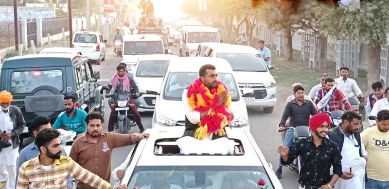 जगदीप कंबोज ने 2022 के पंजाब विधानसभा चुनाव में रोड शो के साथ अपनी जीत का जश्न मनाया