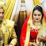 टीना डाबी और अतहर आमिर उल शफी खान की शादी की तस्वीर