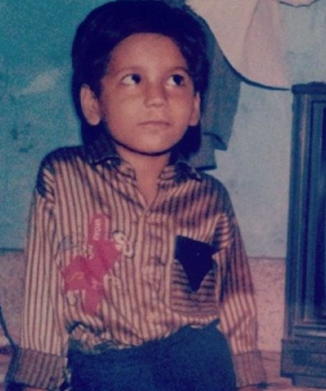 मनुराज सिंह राजपूत के बचपन की एक तस्वीर