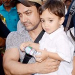आमिर खान अपने बेटे आजाद राव खान के साथ