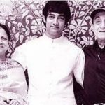 अपने माता-पिता के साथ आमिर खान