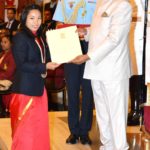 मीराबाई चानू को मिला राजीव गांधी खेल रत्न पुरस्कार