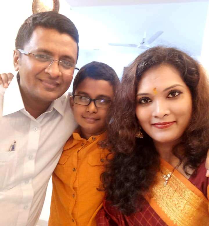 गीता माली अपने परिवार के साथ