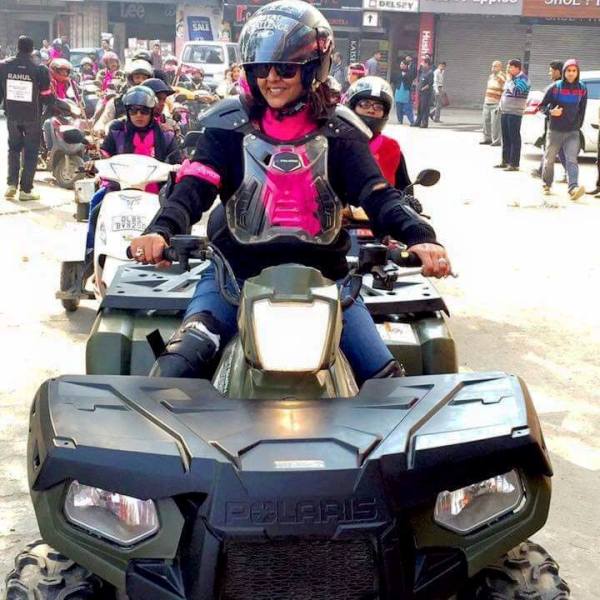 मोटरसाइकिल रैली में दीपा मलिक