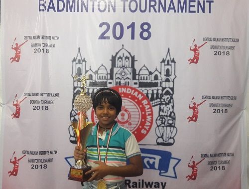 2018 सेंट्रल रेलवे इंस्टीट्यूट बैडमिंटन टूर्नामेंट जीतने पर नैशा कौर भटोय