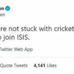 2021 में क्रिकेटर मोइन अली के बारे में तसलीमा का ट्वीट