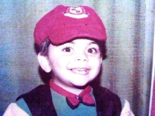 विराट कोहली की बचपन की तस्वीर