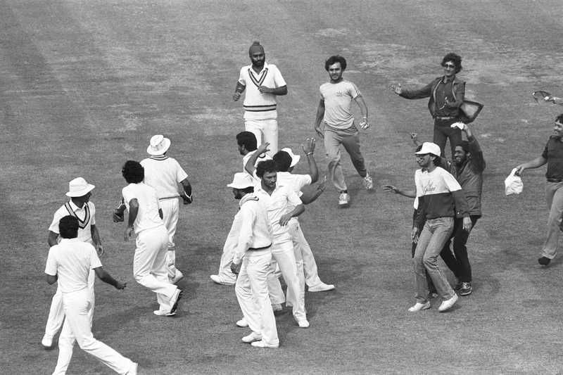 भारत के 1983 विश्व कप जीतने के बाद लॉर्ड्स का मैदान दृश्य