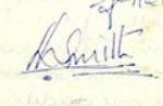 डेन्ज़िल स्मिथ का हस्ताक्षर