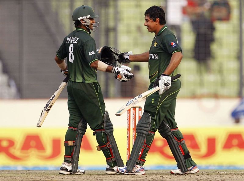 मोहम्मद हफीज नासिर जमशेद के साथ 224 साझेदार जिन्होंने 18 मार्च 2012 को मीरपुर (ढाका) में पाकिस्तान को मैच जीतने में मदद की।