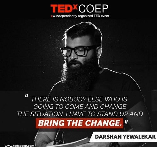 TEDx-COEP . में दर्शन येवालेकर