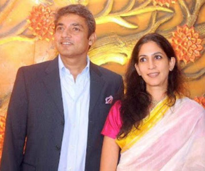 जया जेटली की बेटी अदिति अपने पति अजय जडेजा के साथ