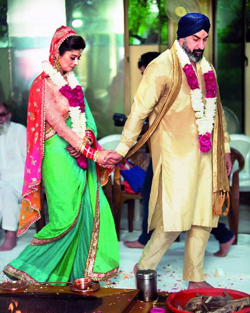 नवाब शाह और पूजा बत्रा की शादी की तस्वीर