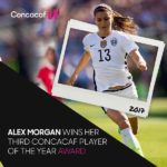 एलेक्स मॉर्गन CONCACAF प्लेयर ऑफ द ईयर