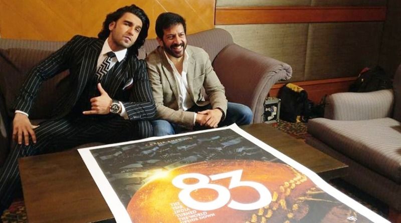 कपिल देव की बायोपिक 83 के पोस्टर के साथ रणवीर सिंह