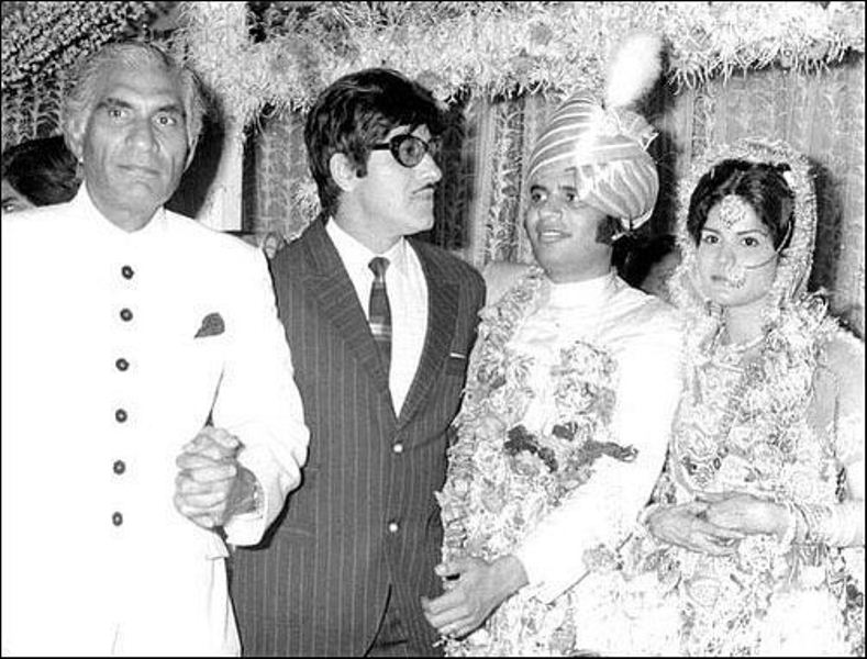 रवि और रेणु चोपड़ा की शादी में राज कुमार के साथ बीआर चोपड़ा