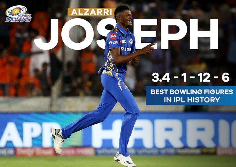 आईपीएल इतिहास में अल्जारी जोसेफ का रिकॉर्ड प्रदर्शन