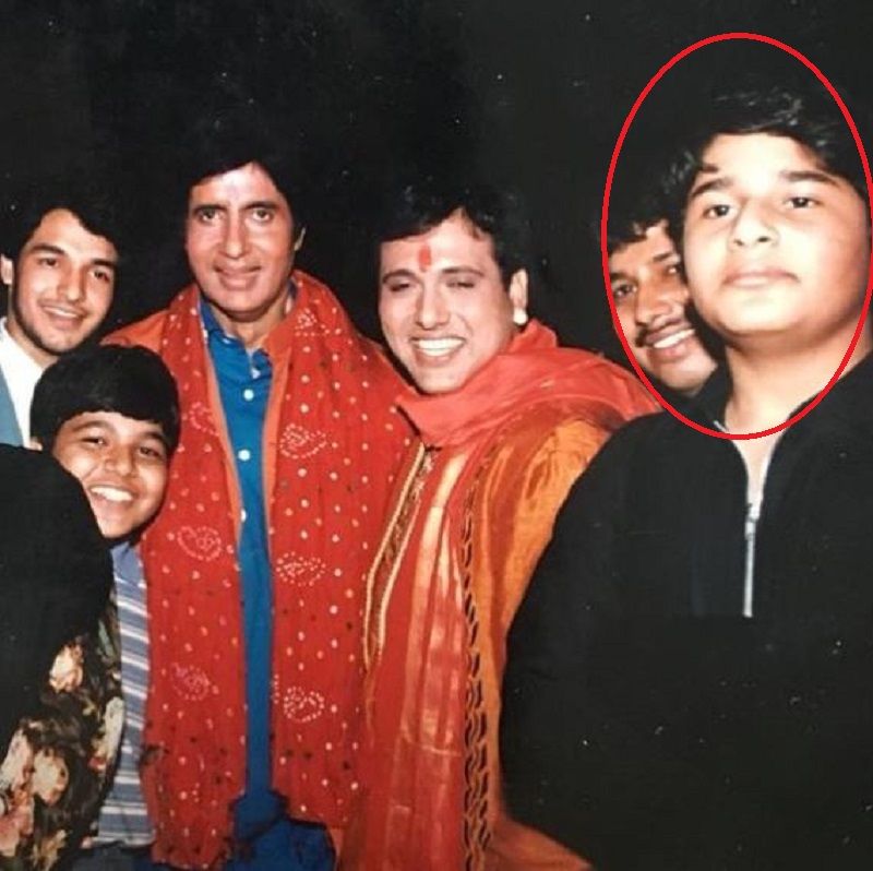 अमिताभ बच्चन और गोविंदा के साथ कृष्णा अभिषेक की एक पुरानी तस्वीर