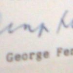 जॉर्ज फर्नांडीज का हस्ताक्षर
