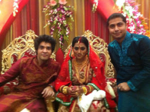 गौरव चटर्जी के साथ अनिंदिता बोस की शादी की तस्वीर