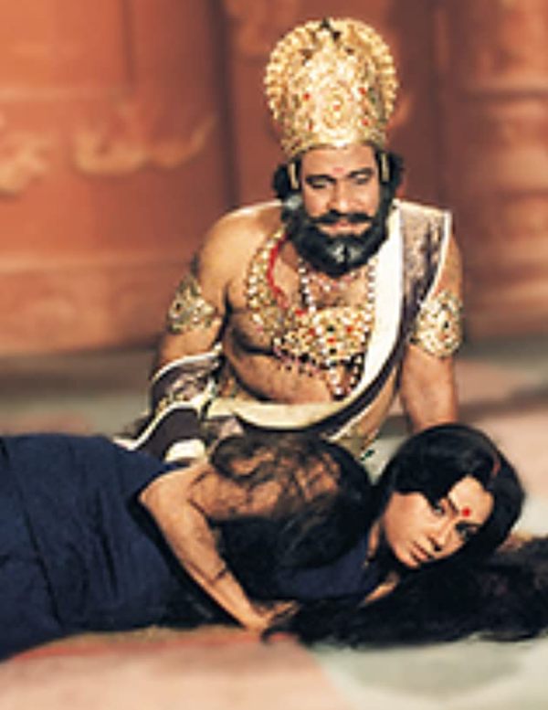 रामायण के दृश्य में बाल धुरी
