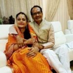 शिवराज सिंह चौहान अपनी पत्नी के साथ
