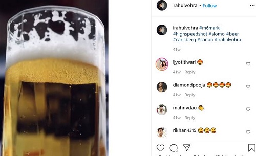 बीयर के बारे में राहुल वोहरा का इंस्टाग्राम पोस्ट