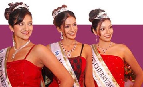 संयुक्ता कार्तिक मिस चेन्नई 2007 जीतने के बाद