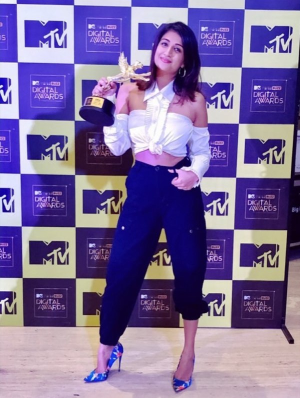 MTV IWM डिजिटल अवार्ड्स (2019) में शाज़ा मोरानी