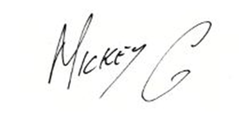 मिकी के ठेकेदार के हस्ताक्षर
