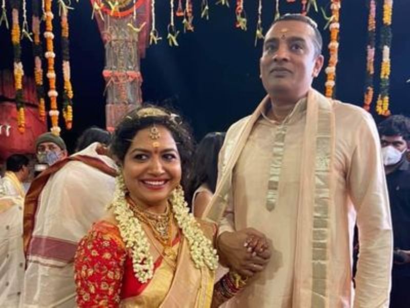 सुनीता उपद्रष्ट और राम वीरपनेनी की शादी की तस्वीर