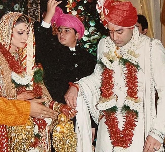 भरत साहनी और रिद्धिमा कपूर की शादी की तस्वीर