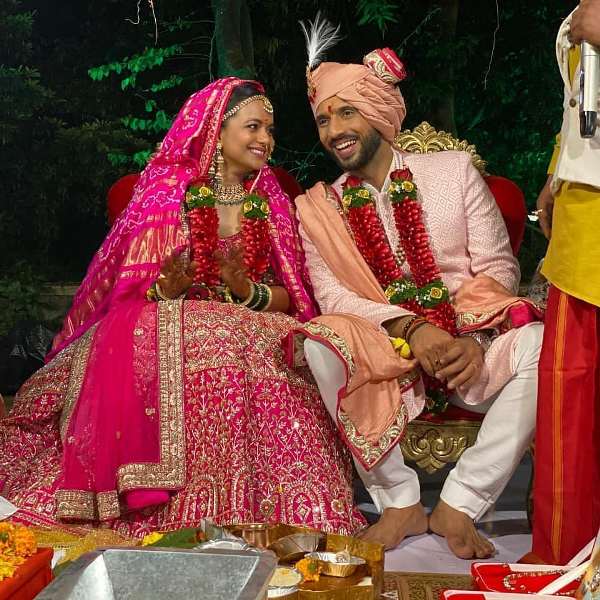 पुनीत पाठक और निधि मूनी सिंह की शादी की तस्वीर