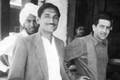 1950 के दशक में राज कपूर के साथ महाशय धर्मपाल गुलाटी