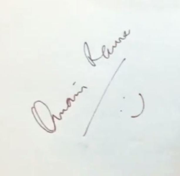 ओमेयर राणा के हस्ताक्षर