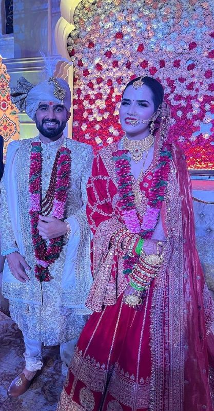 राहुल तेवतिया की शादी की तस्वीर