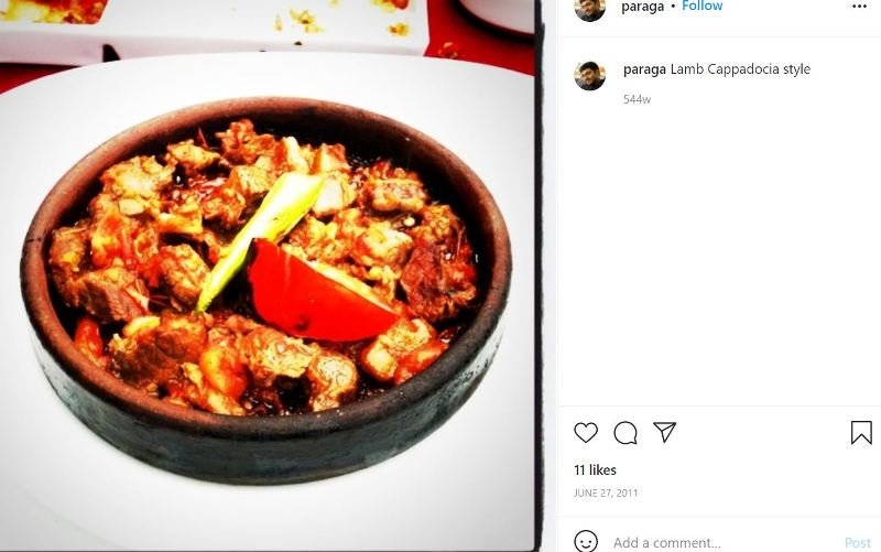 पराग ने इंस्टाग्राम पर अपनी खाने की आदत का जिक्र करते हुए एक पोस्ट किया।