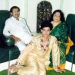 सौरव गांगुली अपने माता-पिता के साथ