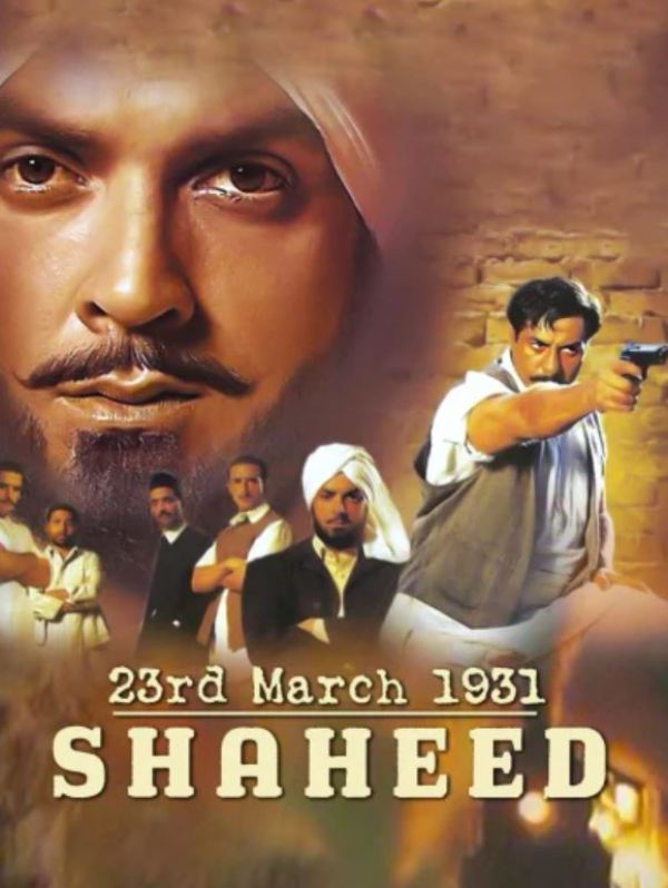 सनी देओल (दाएं दाएं) फिल्म 23 मार्च, 1931 में आजाद की भूमिका निभा रहे हैं: 2002 में शहीद