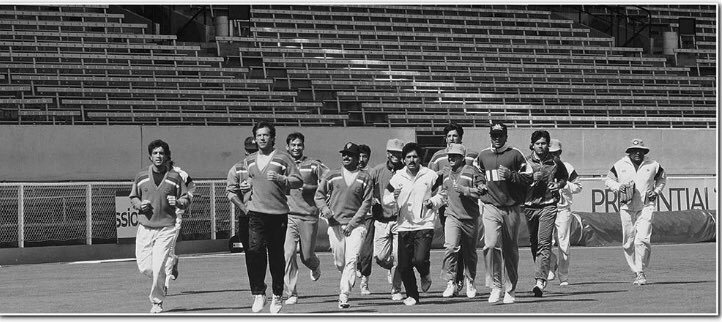 1992 विश्व कप के उद्घाटन मैच से पहले रमिज़ अभ्यास सत्र