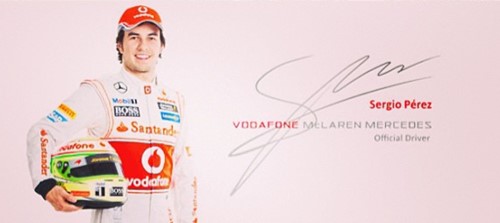 वोडाफोन मैकलारेन मर्सिडीज F1 टीम में सर्जियो पेरेज़