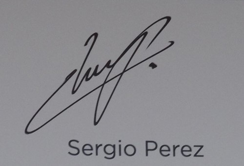 सर्जियो पेरेज़ के हस्ताक्षर 'चेको पेरेज़'