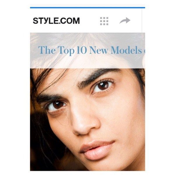भूमिका अरोड़ा वर्ष 2015 के शीर्ष 10 नए मॉडलों की सूची में