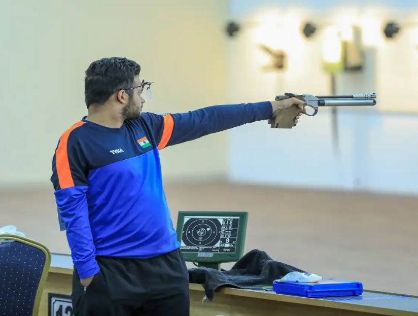 अल-ऐन, संयुक्त अरब अमीरात में 2021 पैरास्पोर्ट शूटिंग विश्व कप में मनीष नरवाल