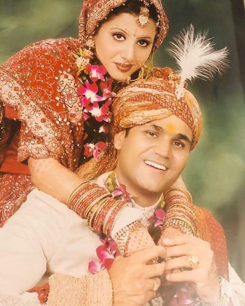 आरती सहवाग की शादी की तस्वीर 