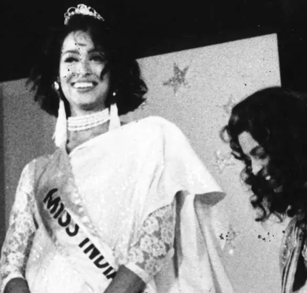 1992 में मिस इंडिया पेजेंट जीतने के दौरान मधु सप्रे