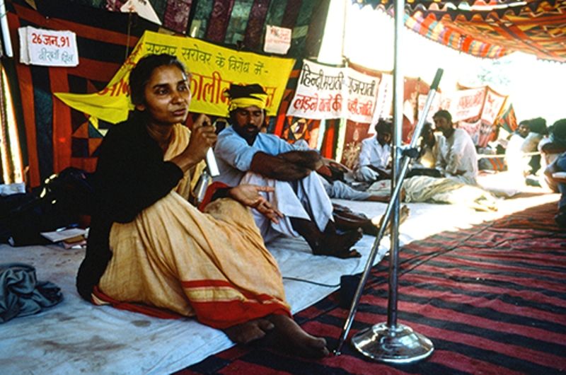 1992 में नर्मदा बचाओ आंदोलन के दौरान मेधा पाटकर