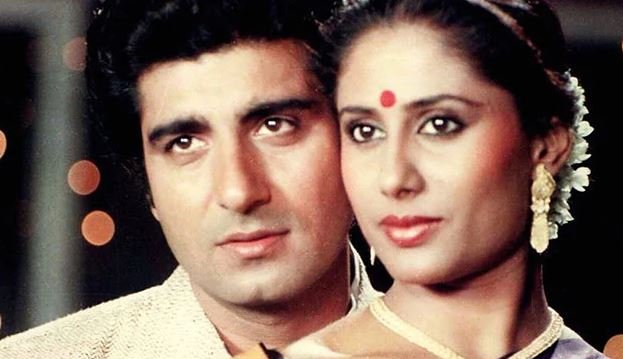 स्मिता पाटिल अपने पति राज बब्बर के साथ