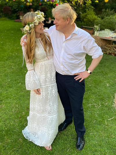 Wedding photography by Carrie Symonds and Boris Johnson